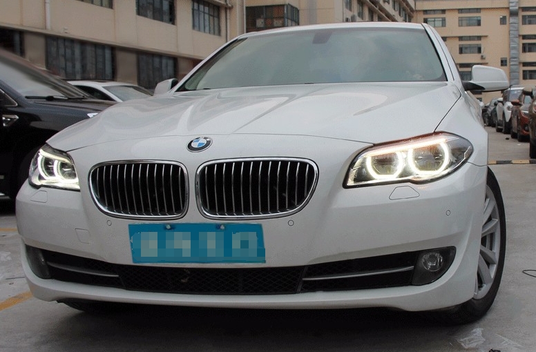 寶馬5系車燈總成升級(jí)改裝案例